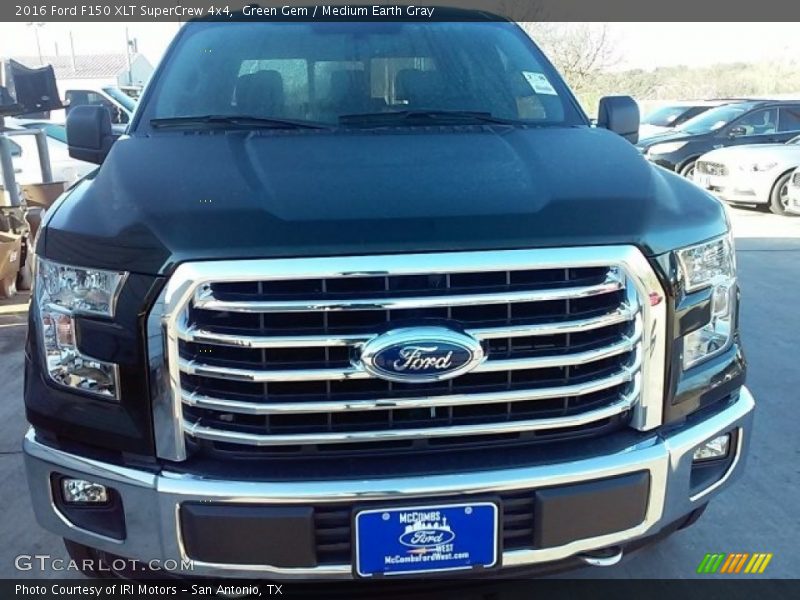 Green Gem / Medium Earth Gray 2016 Ford F150 XLT SuperCrew 4x4