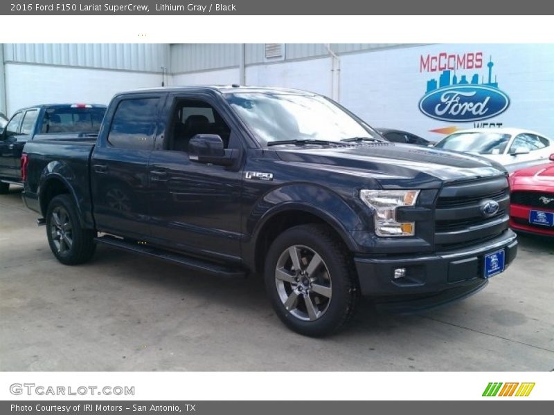 Lithium Gray / Black 2016 Ford F150 Lariat SuperCrew