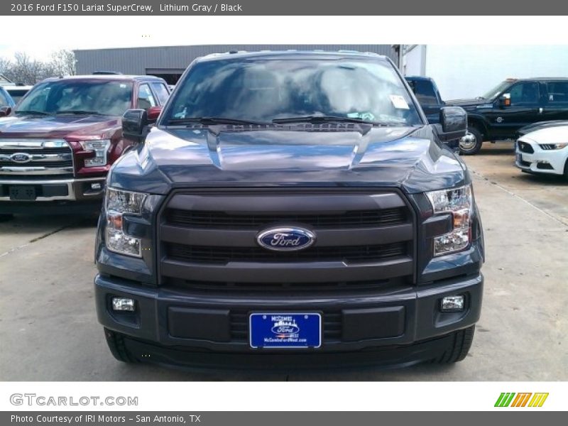 Lithium Gray / Black 2016 Ford F150 Lariat SuperCrew