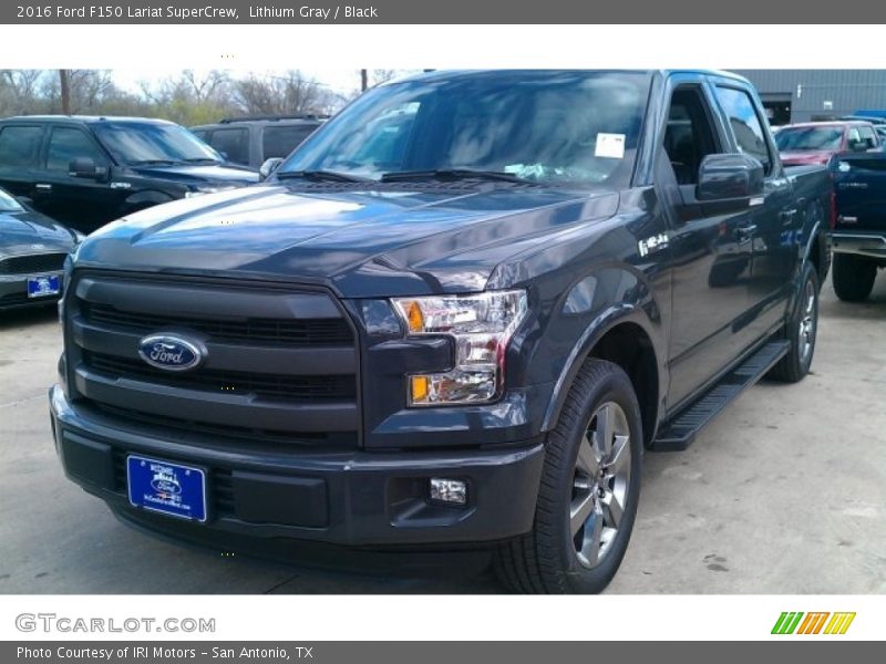 Lithium Gray / Black 2016 Ford F150 Lariat SuperCrew