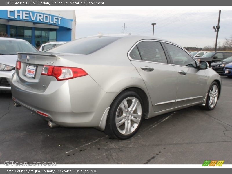 Palladium Metallic / Parchment 2010 Acura TSX V6 Sedan