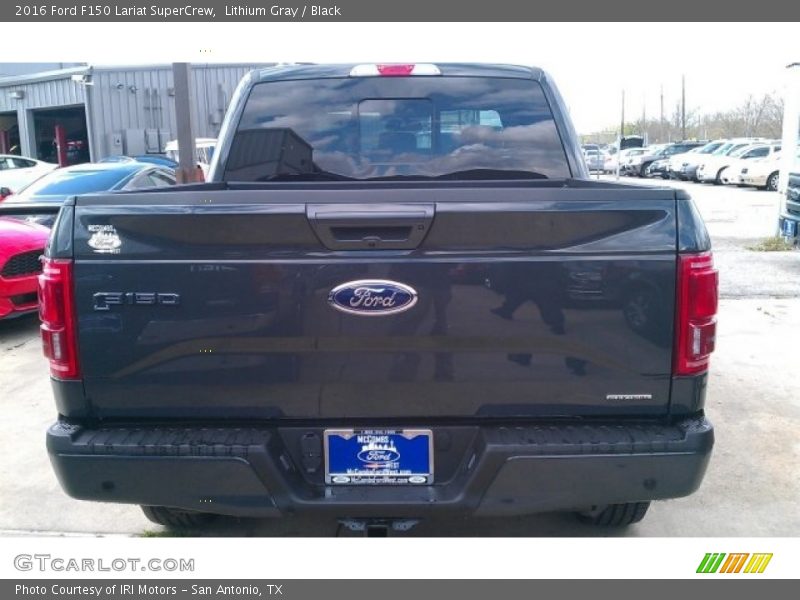 Lithium Gray / Black 2016 Ford F150 Lariat SuperCrew