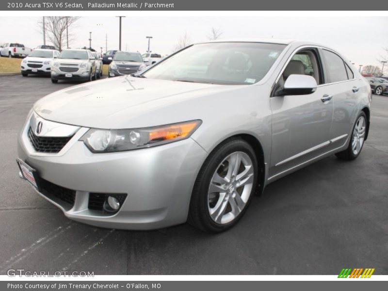 Palladium Metallic / Parchment 2010 Acura TSX V6 Sedan