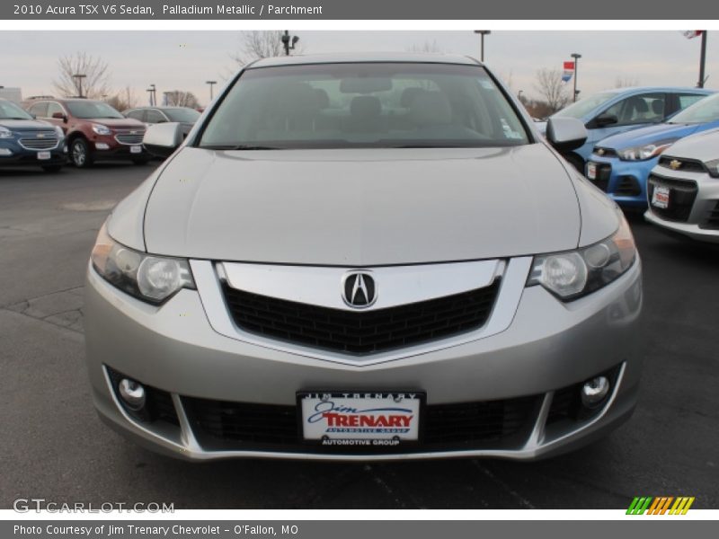 Palladium Metallic / Parchment 2010 Acura TSX V6 Sedan