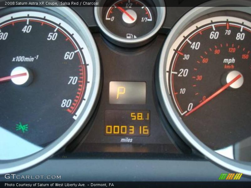 Salsa Red / Charcoal 2008 Saturn Astra XR Coupe