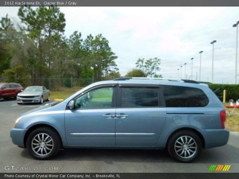 Glacier Blue / Gray 2012 Kia Sedona EX