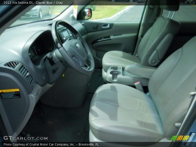 Glacier Blue / Gray 2012 Kia Sedona EX