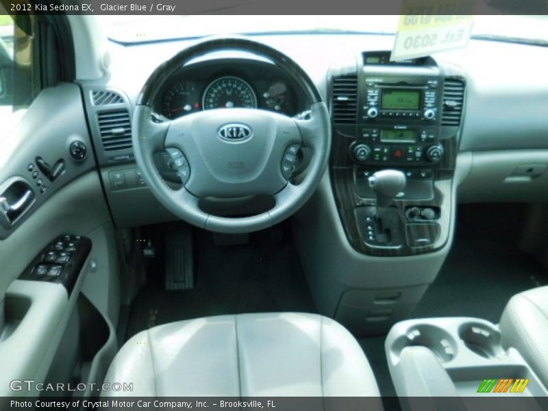 Glacier Blue / Gray 2012 Kia Sedona EX