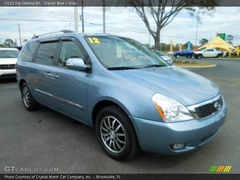 Glacier Blue / Gray 2012 Kia Sedona EX