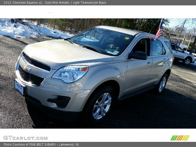 Gold Mist Metallic / Light Titanium/Jet Black 2012 Chevrolet Equinox LS
