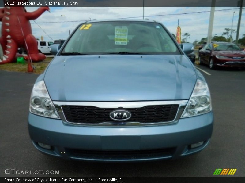 Glacier Blue / Gray 2012 Kia Sedona EX