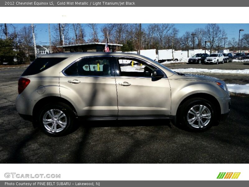 Gold Mist Metallic / Light Titanium/Jet Black 2012 Chevrolet Equinox LS
