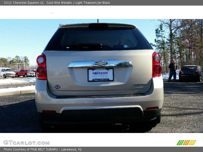 Gold Mist Metallic / Light Titanium/Jet Black 2012 Chevrolet Equinox LS