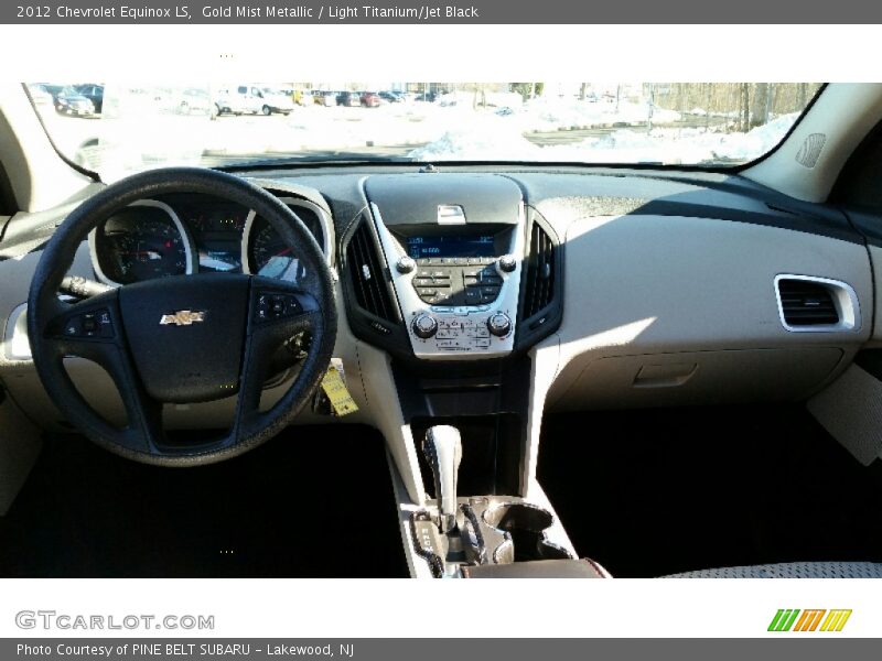 Gold Mist Metallic / Light Titanium/Jet Black 2012 Chevrolet Equinox LS