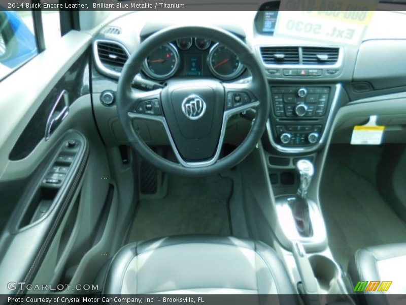 Brilliant Blue Metallic / Titanium 2014 Buick Encore Leather