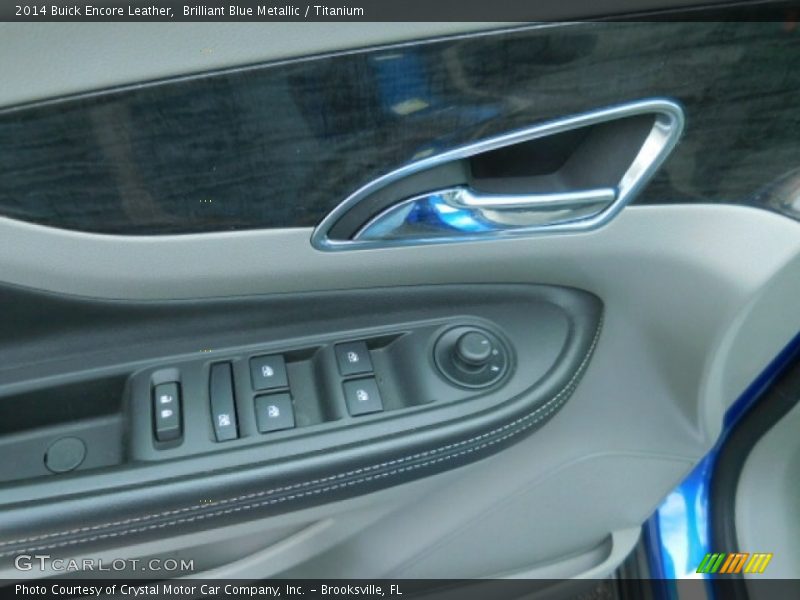 Brilliant Blue Metallic / Titanium 2014 Buick Encore Leather