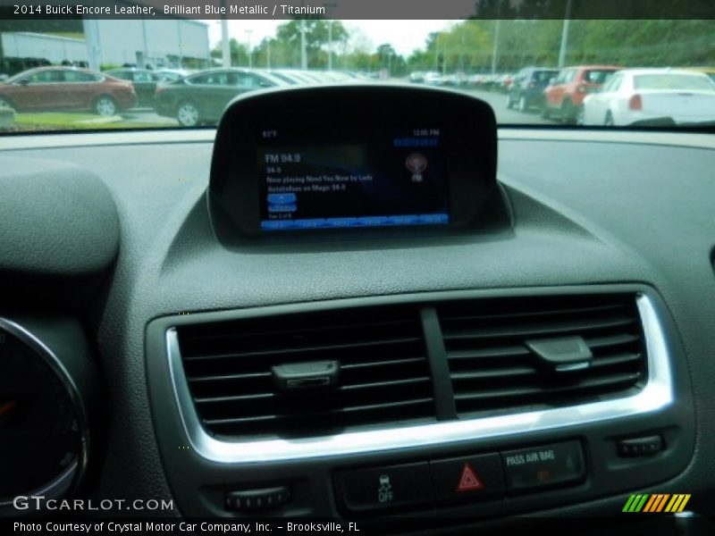 Brilliant Blue Metallic / Titanium 2014 Buick Encore Leather