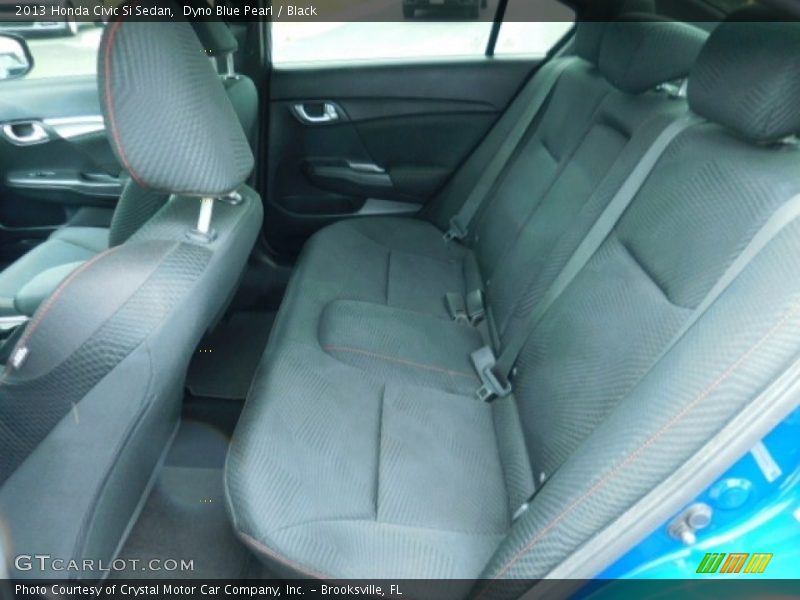 Dyno Blue Pearl / Black 2013 Honda Civic Si Sedan
