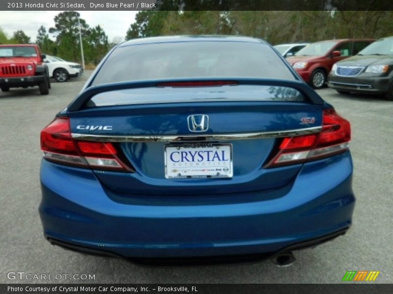Dyno Blue Pearl / Black 2013 Honda Civic Si Sedan