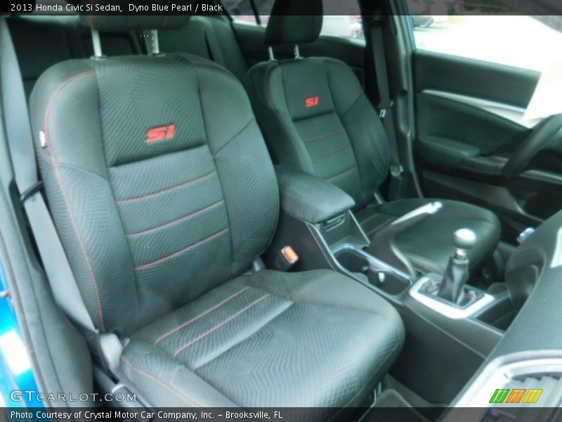 Dyno Blue Pearl / Black 2013 Honda Civic Si Sedan
