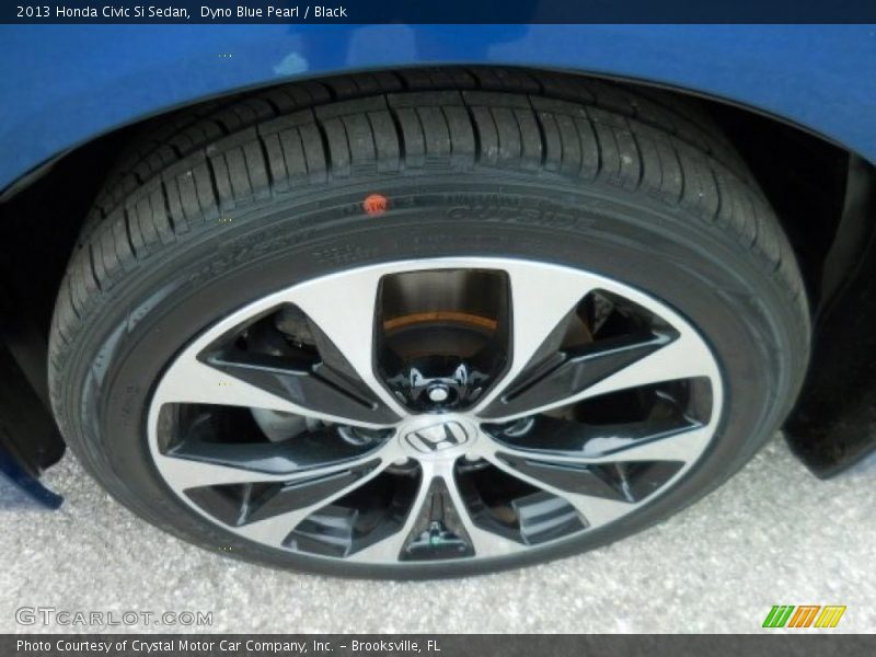 Dyno Blue Pearl / Black 2013 Honda Civic Si Sedan