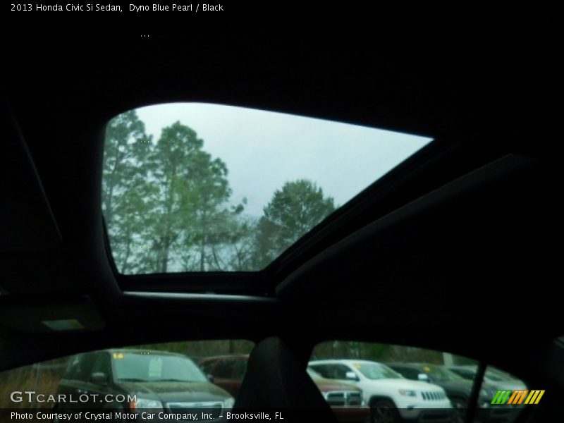 Dyno Blue Pearl / Black 2013 Honda Civic Si Sedan