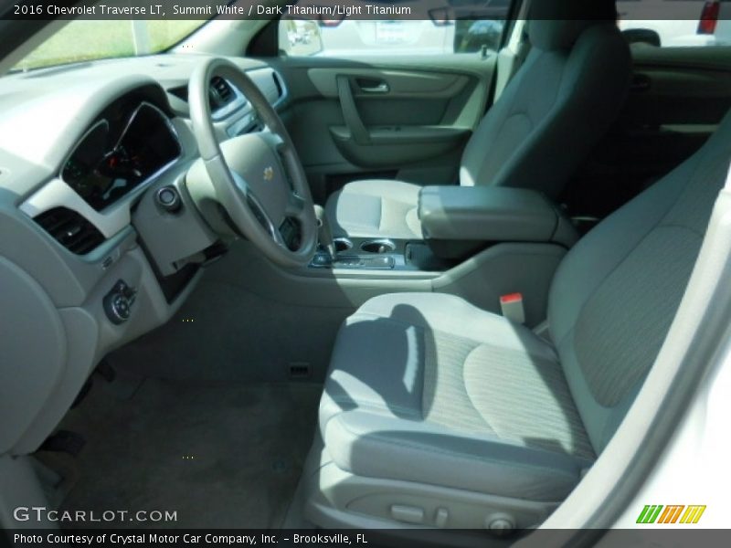Summit White / Dark Titanium/Light Titanium 2016 Chevrolet Traverse LT