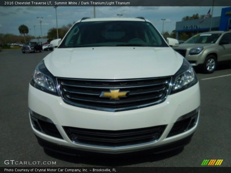 Summit White / Dark Titanium/Light Titanium 2016 Chevrolet Traverse LT