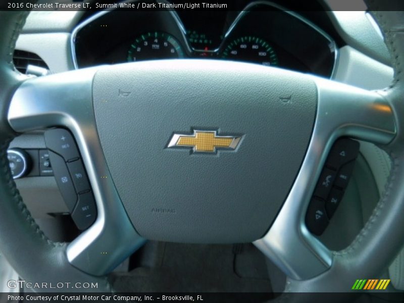 Summit White / Dark Titanium/Light Titanium 2016 Chevrolet Traverse LT