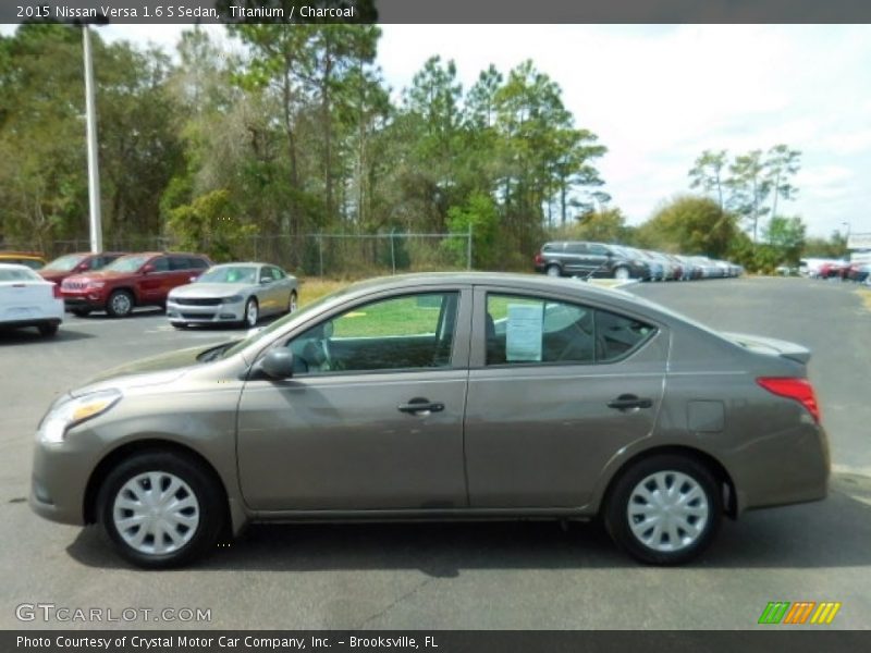Titanium / Charcoal 2015 Nissan Versa 1.6 S Sedan