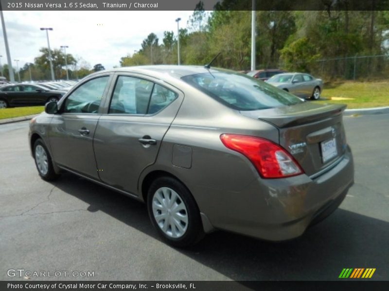 Titanium / Charcoal 2015 Nissan Versa 1.6 S Sedan