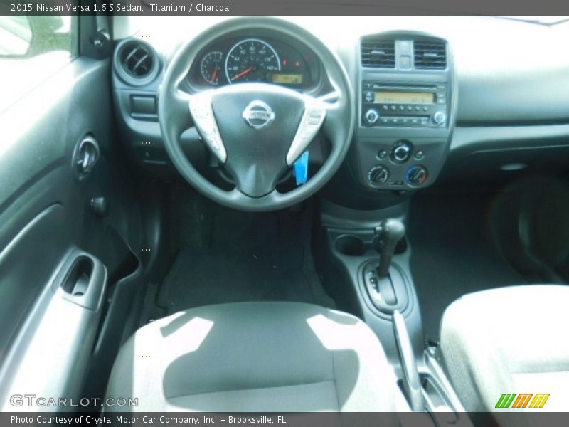 Titanium / Charcoal 2015 Nissan Versa 1.6 S Sedan