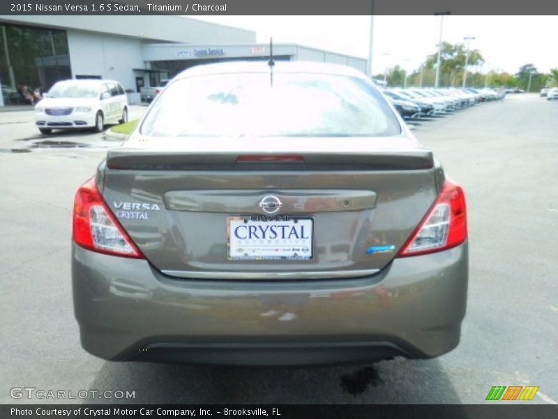 Titanium / Charcoal 2015 Nissan Versa 1.6 S Sedan