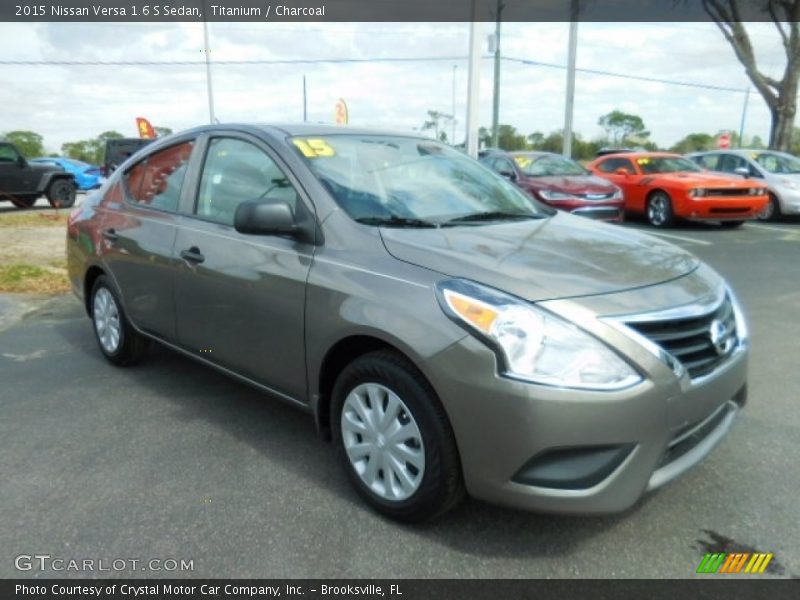 Titanium / Charcoal 2015 Nissan Versa 1.6 S Sedan