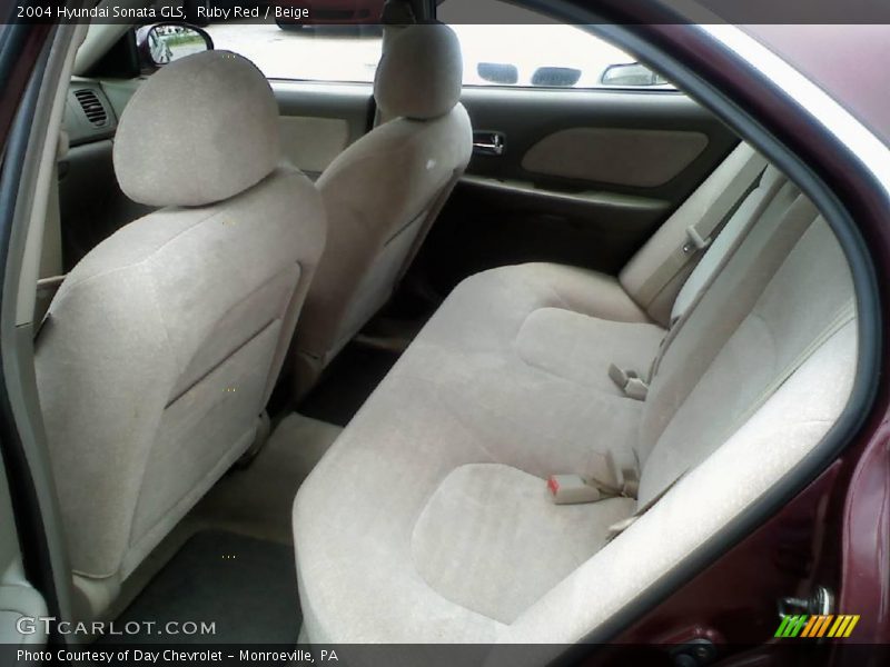 Ruby Red / Beige 2004 Hyundai Sonata GLS