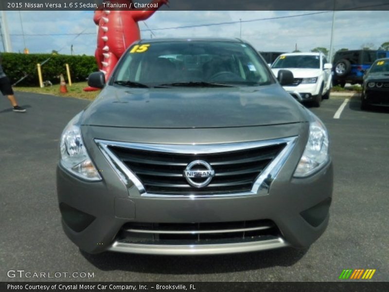 Titanium / Charcoal 2015 Nissan Versa 1.6 S Sedan