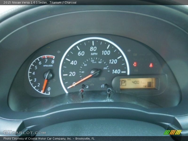 Titanium / Charcoal 2015 Nissan Versa 1.6 S Sedan
