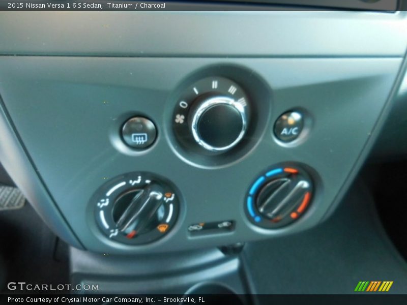 Titanium / Charcoal 2015 Nissan Versa 1.6 S Sedan