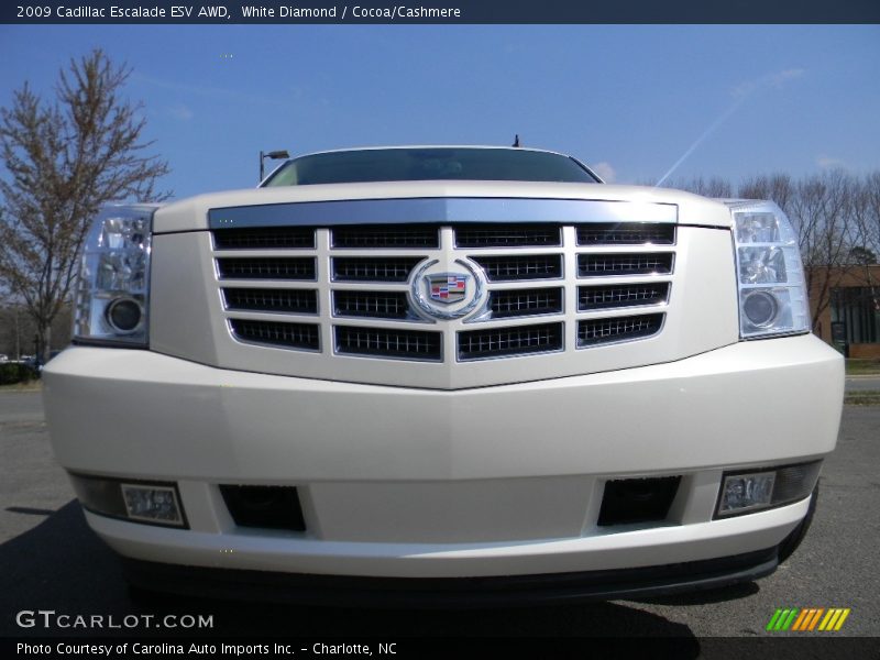 White Diamond / Cocoa/Cashmere 2009 Cadillac Escalade ESV AWD