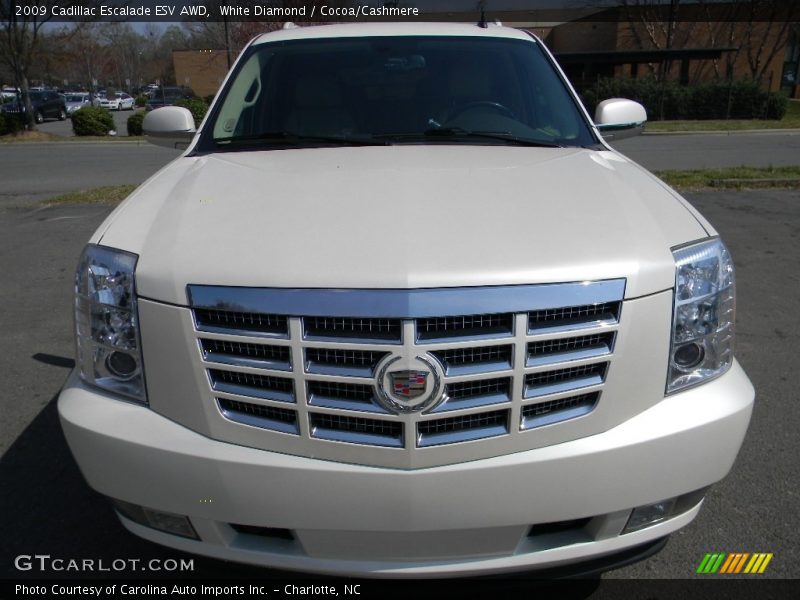 White Diamond / Cocoa/Cashmere 2009 Cadillac Escalade ESV AWD