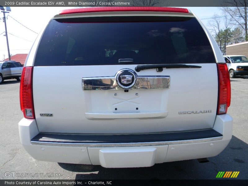White Diamond / Cocoa/Cashmere 2009 Cadillac Escalade ESV AWD