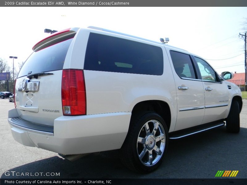 White Diamond / Cocoa/Cashmere 2009 Cadillac Escalade ESV AWD