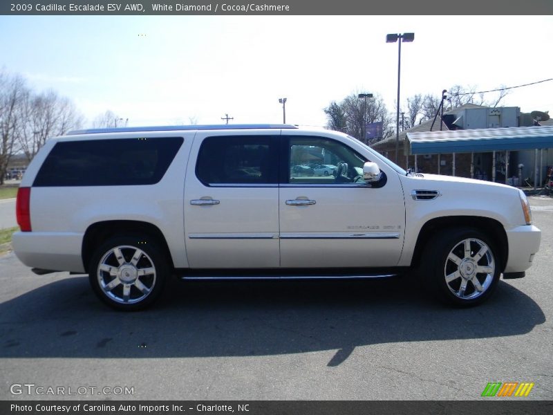 White Diamond / Cocoa/Cashmere 2009 Cadillac Escalade ESV AWD