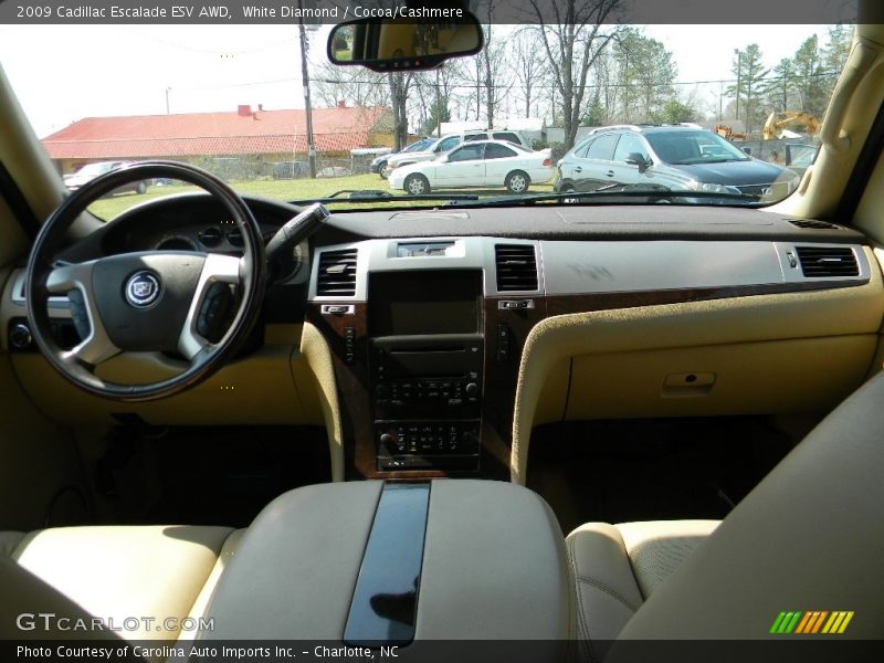 White Diamond / Cocoa/Cashmere 2009 Cadillac Escalade ESV AWD