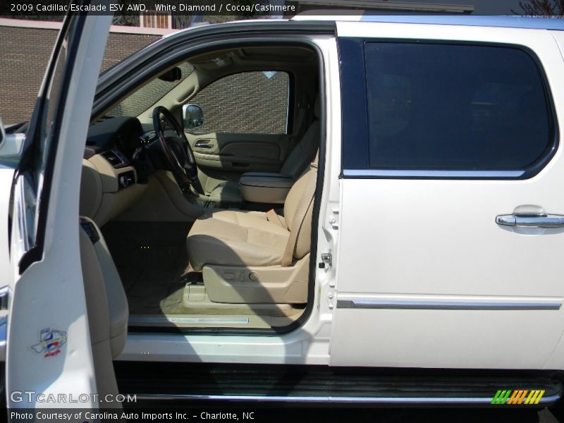 White Diamond / Cocoa/Cashmere 2009 Cadillac Escalade ESV AWD
