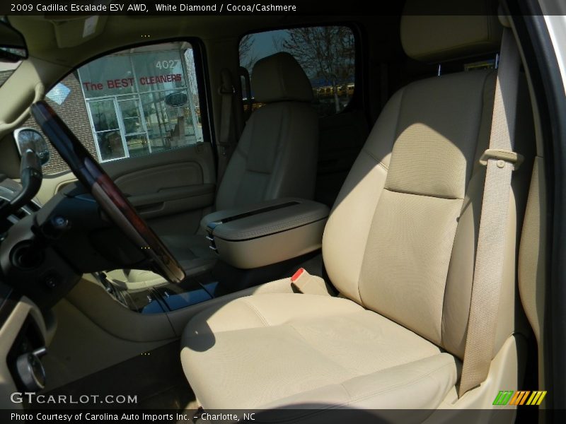 White Diamond / Cocoa/Cashmere 2009 Cadillac Escalade ESV AWD
