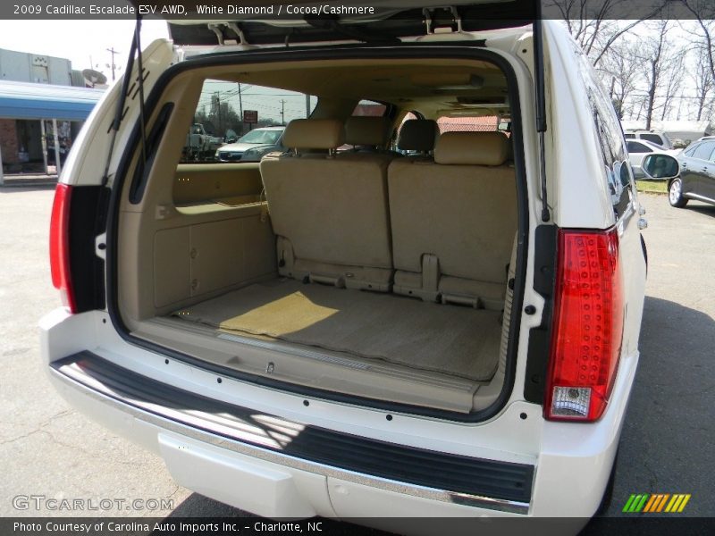 White Diamond / Cocoa/Cashmere 2009 Cadillac Escalade ESV AWD