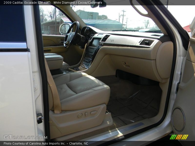White Diamond / Cocoa/Cashmere 2009 Cadillac Escalade ESV AWD