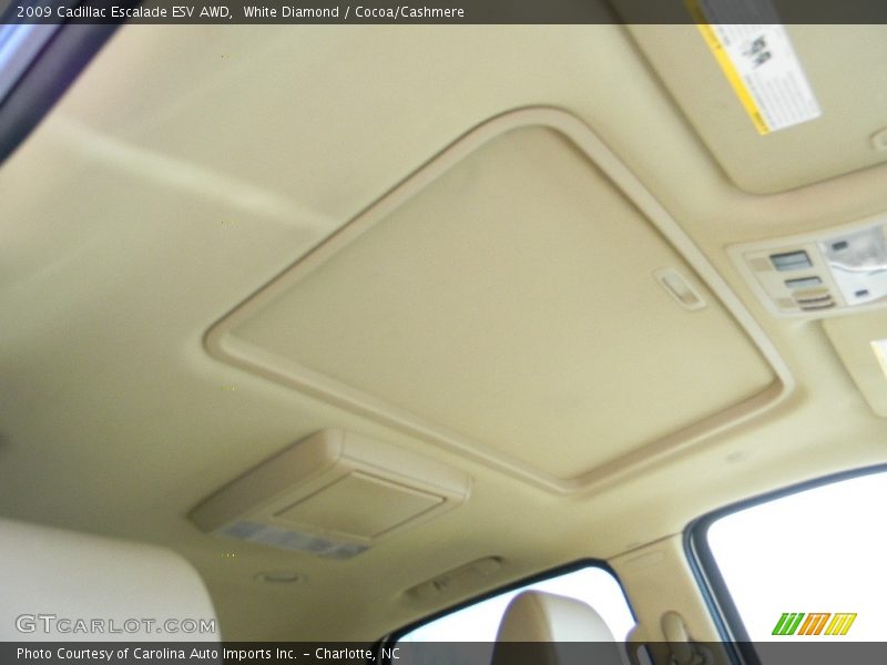 White Diamond / Cocoa/Cashmere 2009 Cadillac Escalade ESV AWD