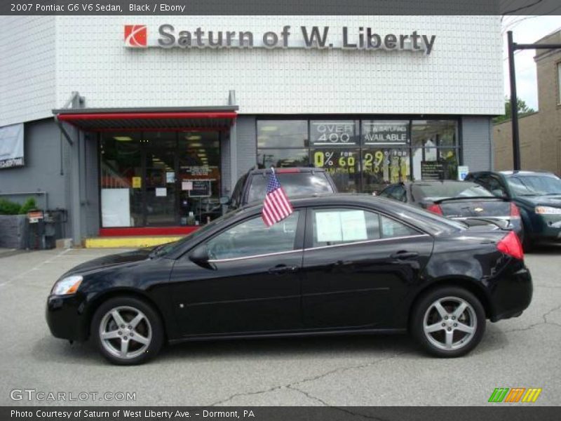 Black / Ebony 2007 Pontiac G6 V6 Sedan
